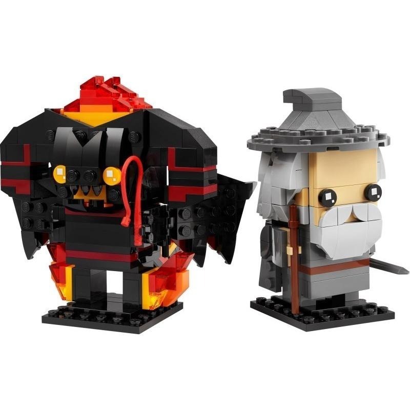 ［想樂］全新 樂高 LEGO 40631 Brickheadz 《魔戒》 灰袍甘道夫 炎魔-細節圖3