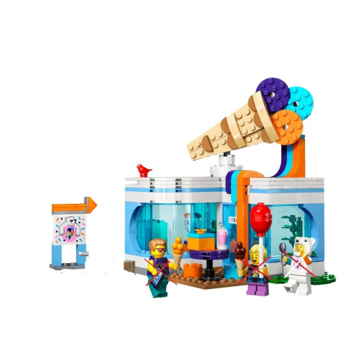 ［想樂］『拆賣』全新 樂高 Lego 60363 冰淇淋店 場景 不含人偶、人偶配件 拆盒場景