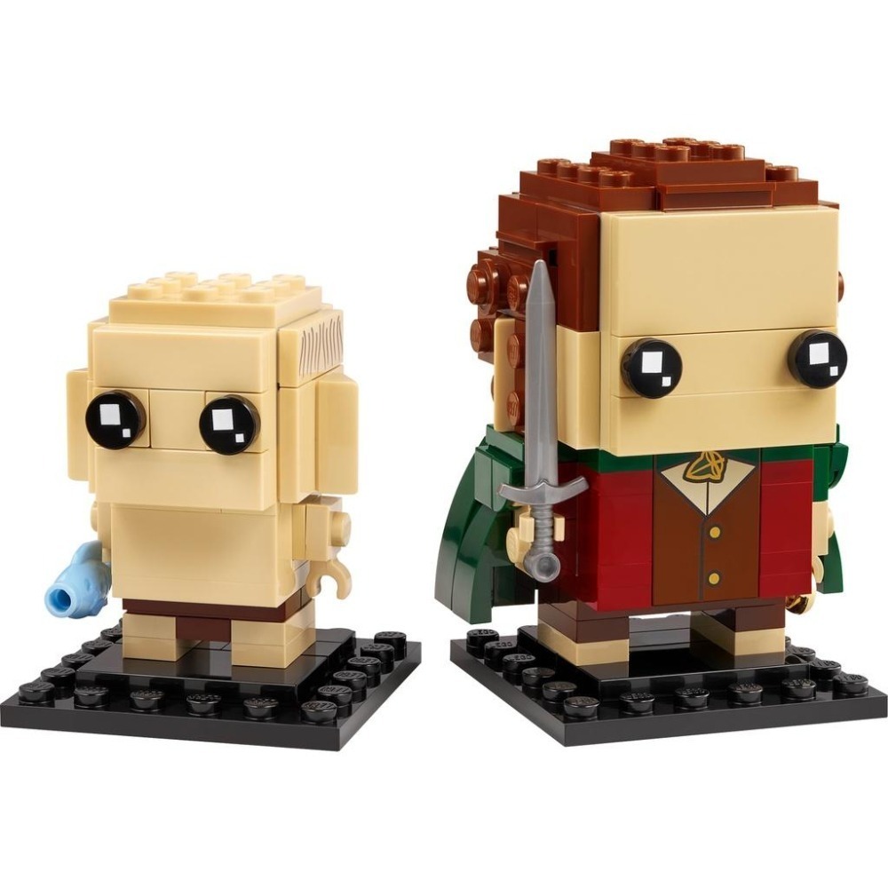 ［想樂］全新 樂高 LEGO 40630 Brickheadz 《魔戒》 佛羅多 咕嚕 Frodo & Gollum-細節圖2