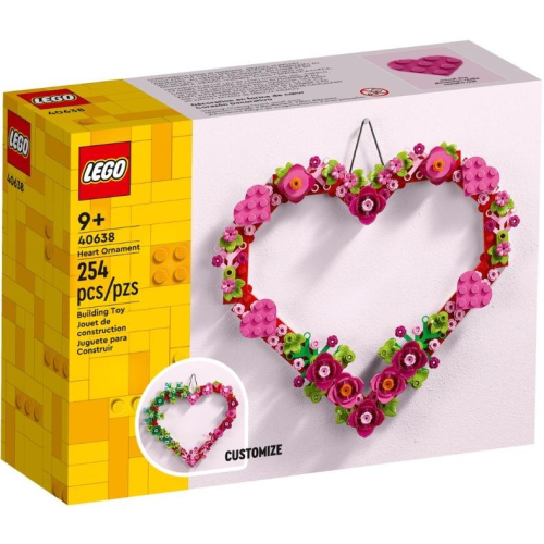 ［想樂］全新 樂高 LEGO 40638 情人節 愛情 心形飾品 愛心