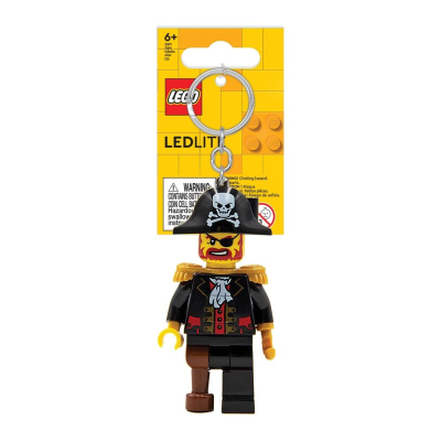 ［想樂］『LED鑰匙圈』全新 樂高 Lego LED LGL KE23H 紅鬍子 海盜 船長 鑰匙圈