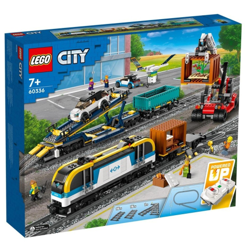 ［想樂］全新 樂高 Lego 60336 CITY 城市 貨物列車 火車 (盒損)
