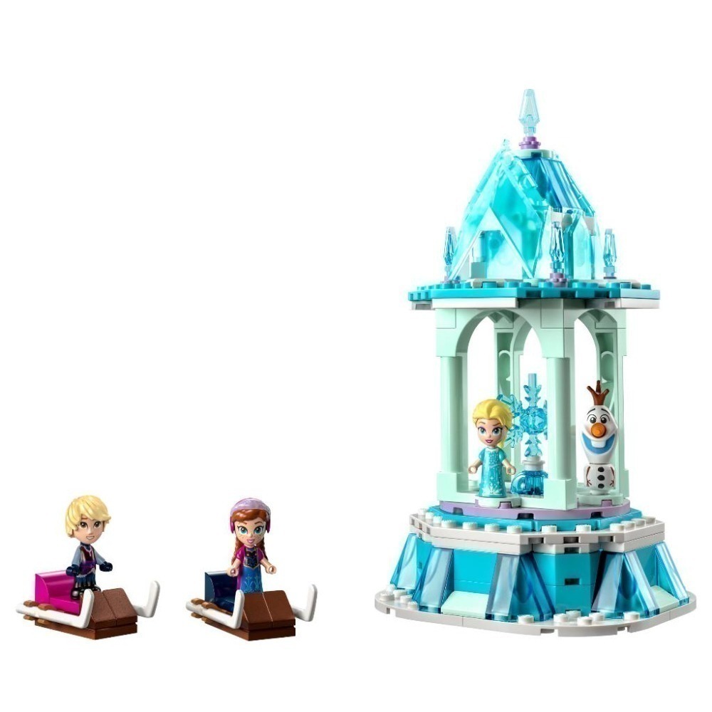 ［想樂］全新 樂高 LEGO 43218 Disney Princess 迪士尼 安娜與艾莎的旋轉木馬-細節圖3