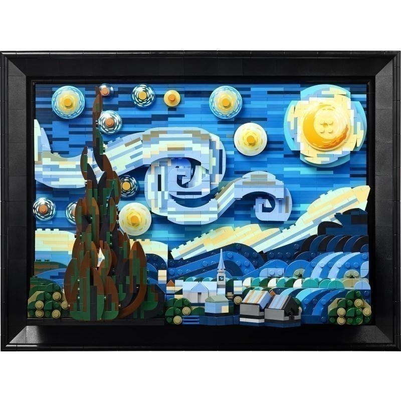 ［想樂］ 全新 樂高 Lego 21333 IDEAS 文森·梵谷 - 星夜 IDEAS#41-細節圖4