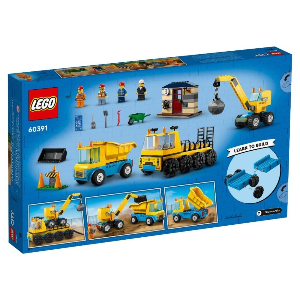 ［想樂］全新 樂高 LEGO 60391 City 城市 工程卡車和拆除起重機-細節圖2