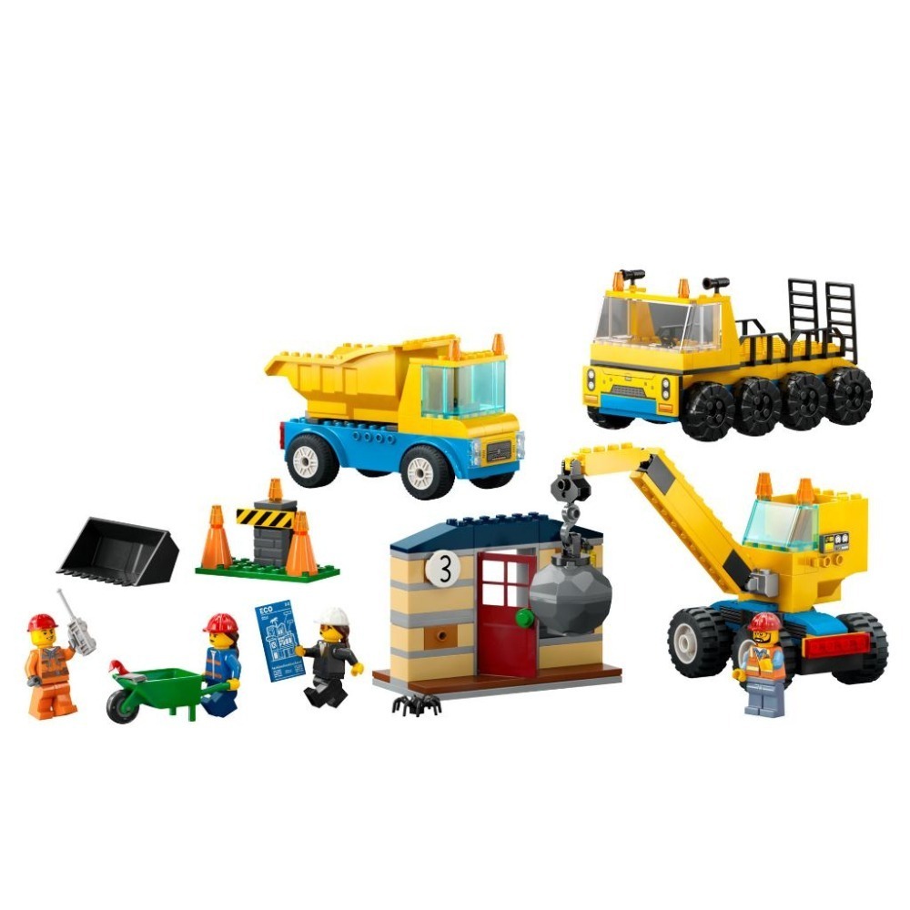 ［想樂］全新 樂高 LEGO 60391 City 城市 工程卡車和拆除起重機-細節圖3