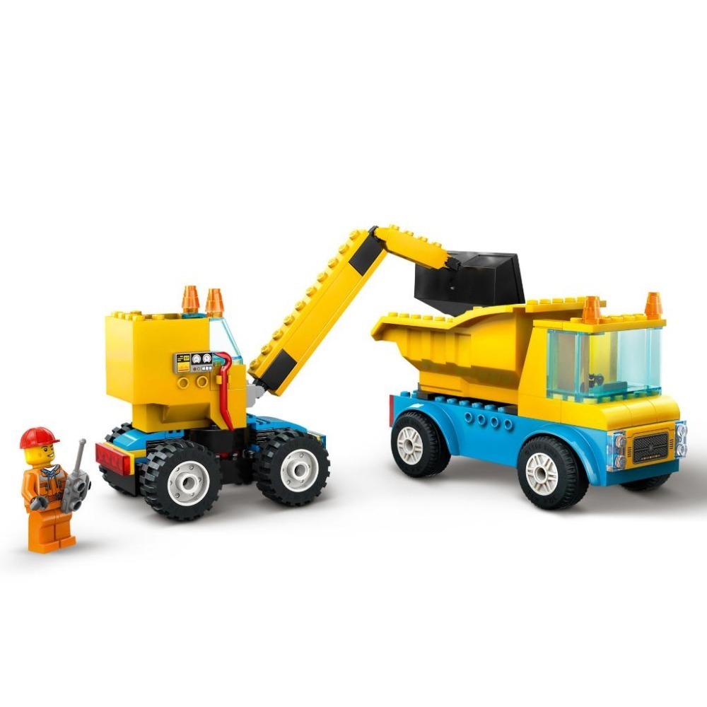 ［想樂］全新 樂高 LEGO 60391 City 城市 工程卡車和拆除起重機-細節圖4