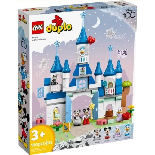 ［想樂］全新 樂高 Lego 10998 DUPLO 德寶 迪士尼 三合一魔法城堡