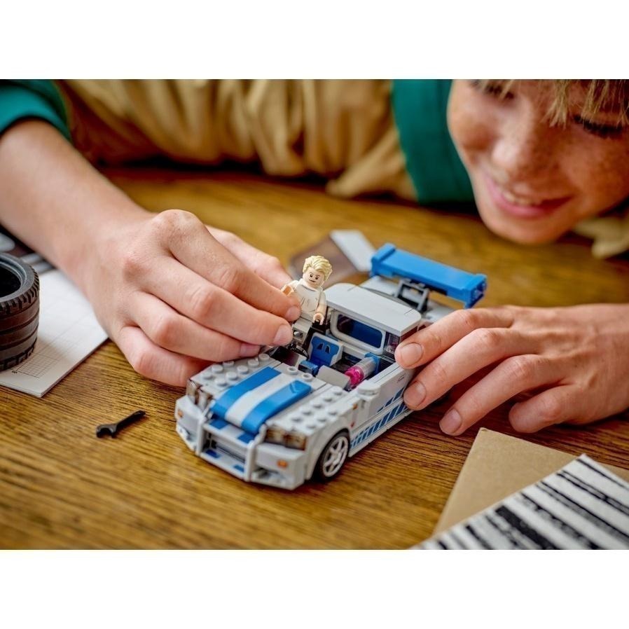 ［想樂］全新 樂高 LEGO 76917 Speed 玩命關頭 保羅沃克 Nissan Skyline GTR R34-細節圖7