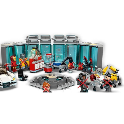 ［想樂］『拆賣』全新 樂高 Lego 76216 格納庫 不含人偶及其配件 拆盒場景