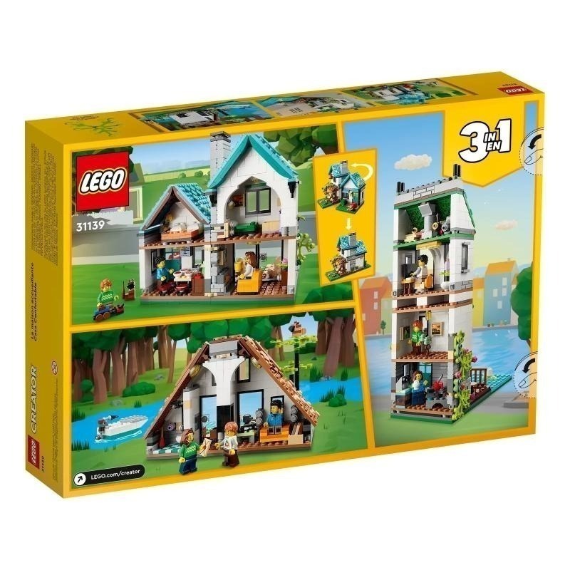 ［想樂］全新 樂高 LEGO 31139 Creator 三合一 溫馨小屋 Cozy House-細節圖2