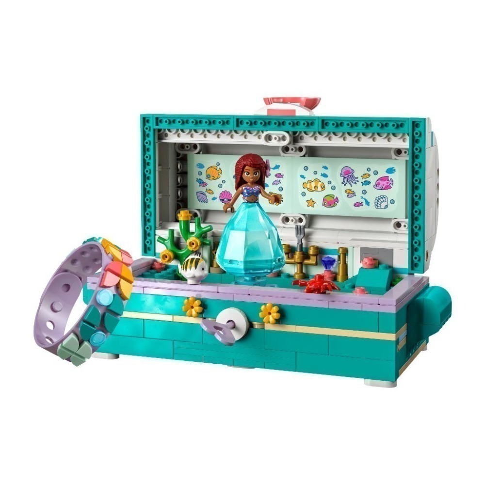 ［想樂］全新 樂高 LEGO 43229 Disney Princess 迪士尼 《小美人魚》收納寶盒-細節圖3