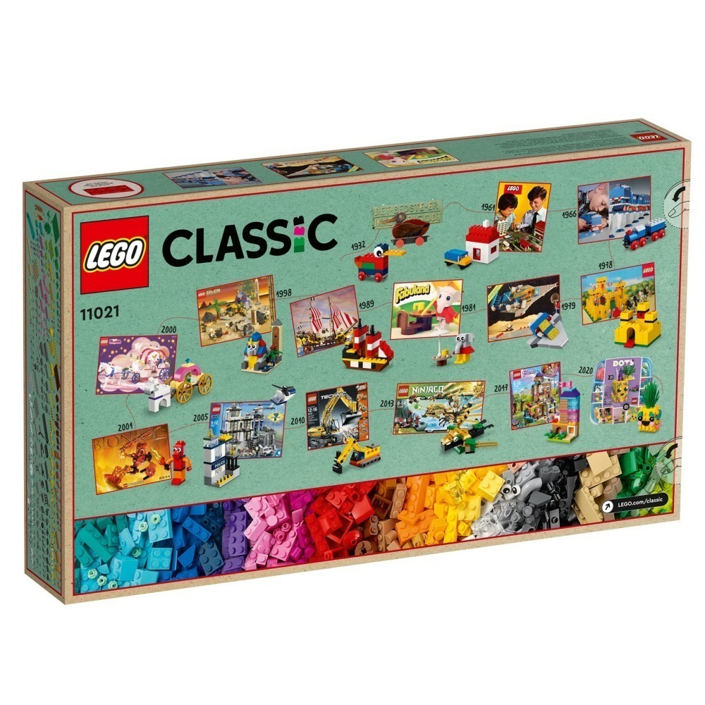 ［想樂］全新 樂高 Lego 11021 Classic 創意 積木桶 90 週年紀念盒組 Bricks 1100片-細節圖2