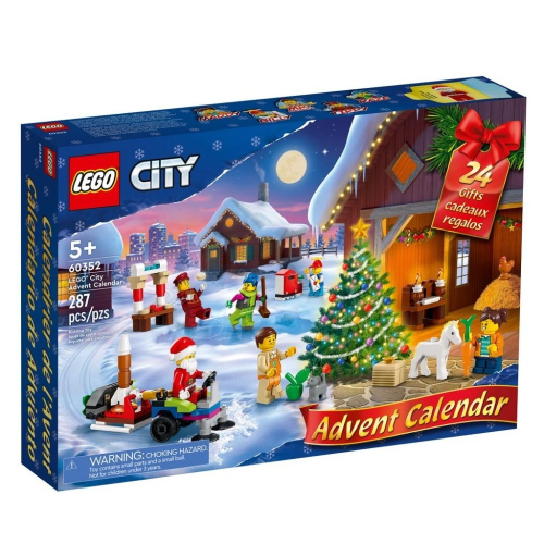 ［想樂］全新 樂高 Lego 60352 City 城市 2022 驚喜月曆 聖誕月曆 倒數月曆