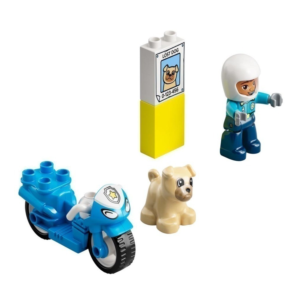 ［想樂］全新 樂高 Lego 10967 Duplo 德寶 警察摩托車-細節圖3