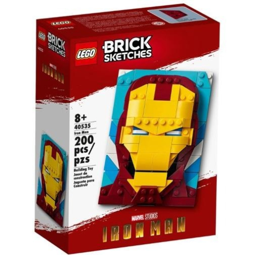 ［想樂］全新 樂高 Lego 40535 Brick Sketches Marvel 漫威 鋼鐵人