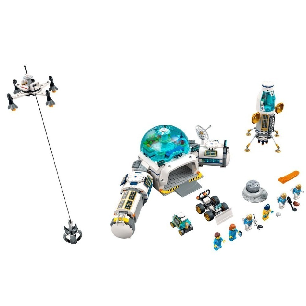 ［想樂］全新 樂高 Lego 60350 City 城市 太空 月球研究基地-細節圖3