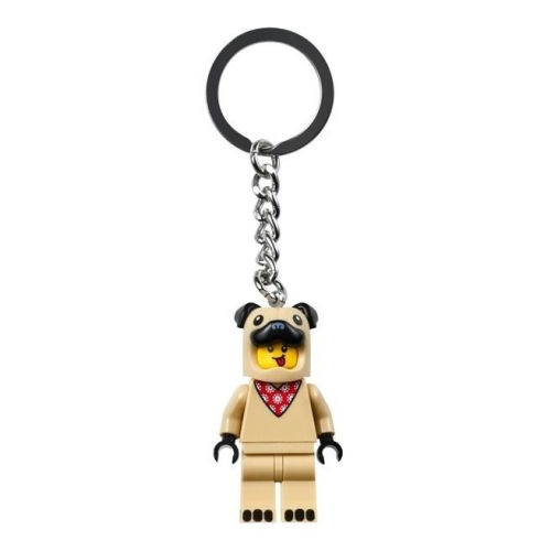［想樂］『鑰匙圈』全新 樂高 Lego 854158 French Bull Dog 鑰匙圈