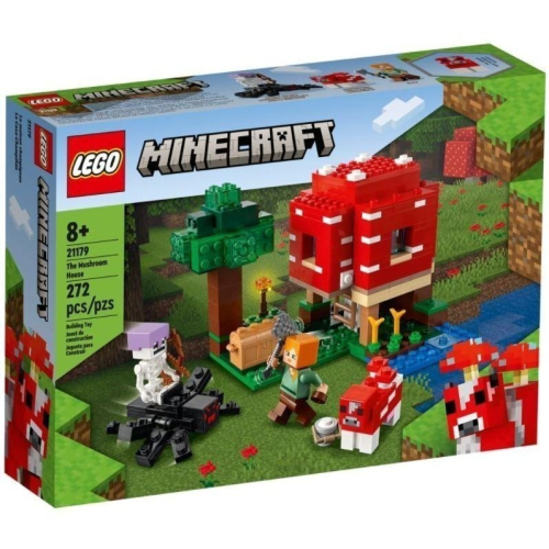 ［想樂］全新 樂高 Lego 21179 Minecraft 創世神 The Mushroom House