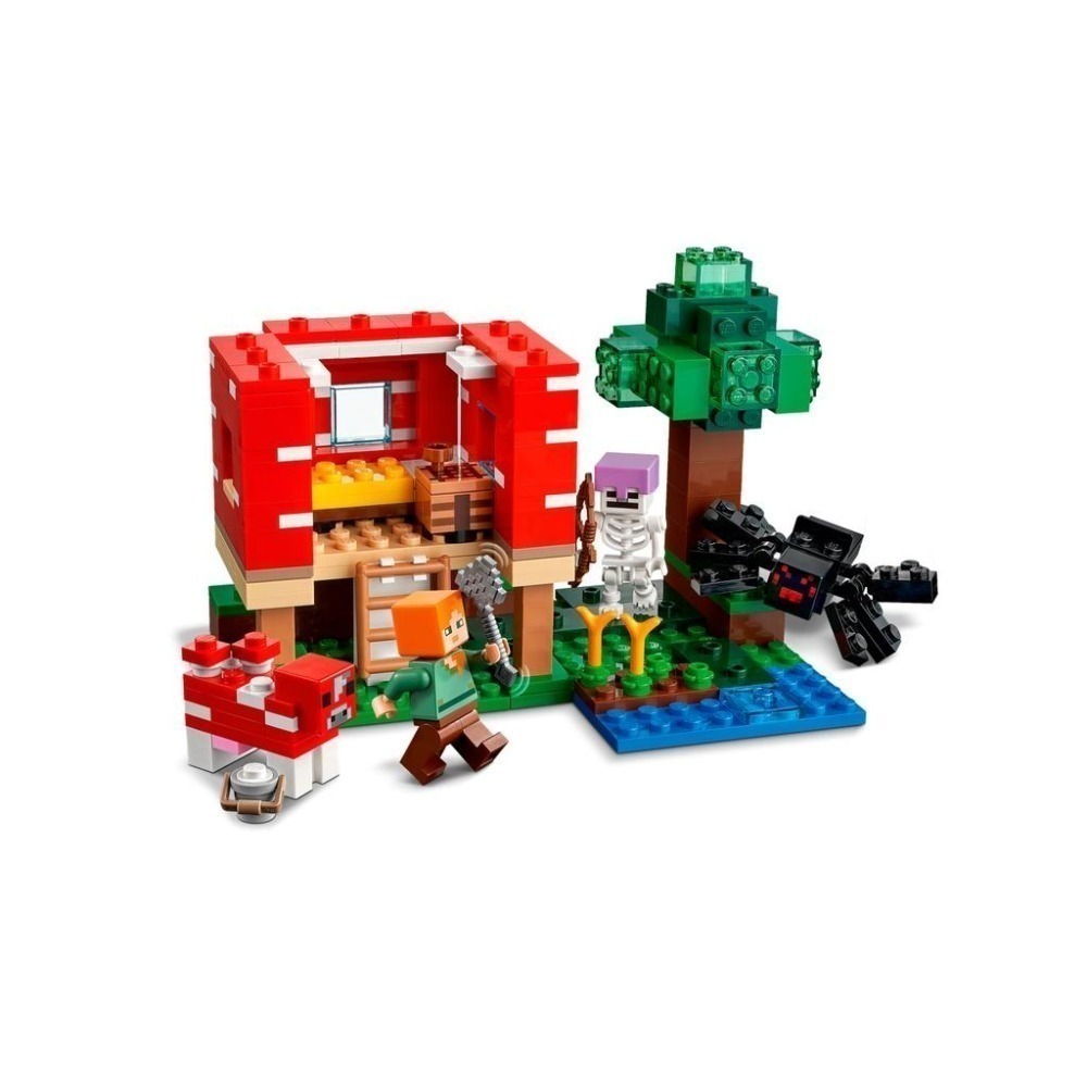 ［想樂］全新 樂高 Lego 21179 Minecraft 創世神 The Mushroom House-細節圖5