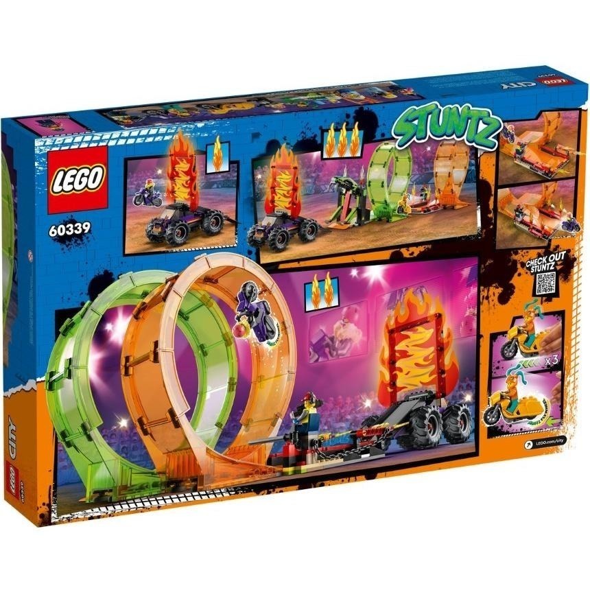 ［想樂］全新 樂高 LEGO 60339 City 城市 Stuntz 雙重環形跑道競技場-細節圖2