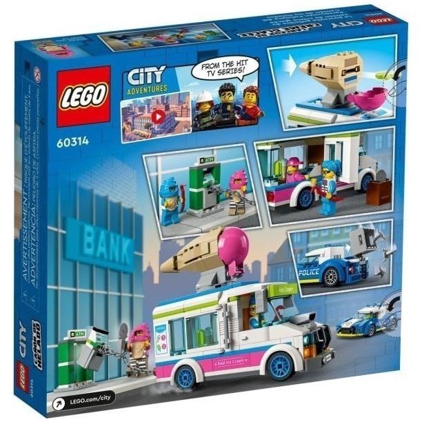 ［想樂］全新 樂高 Lego 60314 City 城市 冰淇淋卡車警匪追逐戰-細節圖2