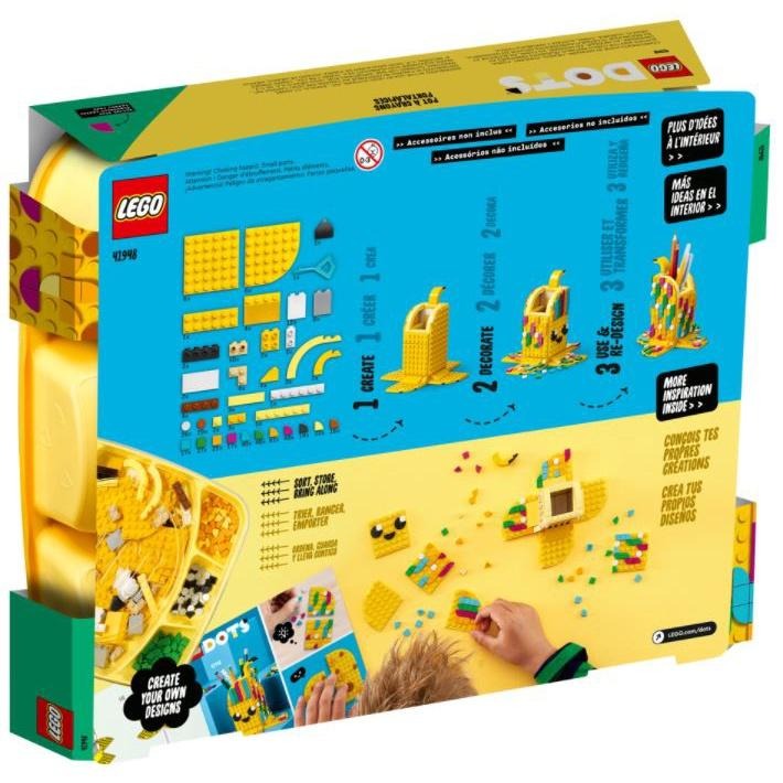 ［想樂］全新 樂高 Lego 41948 DOTS 水果豆豆 筆筒 可愛香蕉-細節圖2