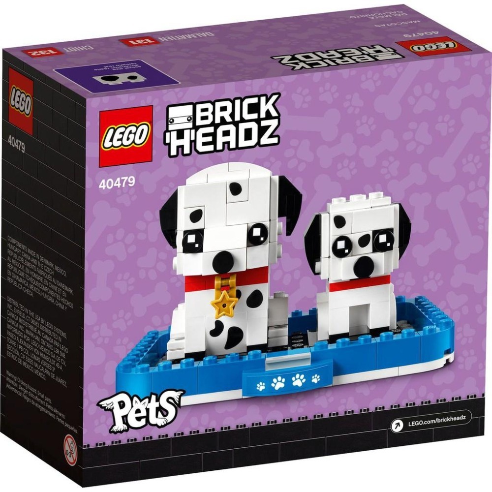 ［想樂］全新 樂高 Lego 40479 Brickheadz 大麥町 Dalmatian-細節圖2