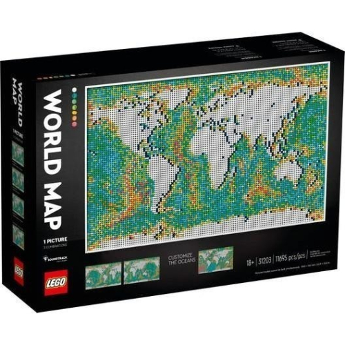 ［想樂］全新 樂高 LEGO 31203 ART 馬賽克 世界地圖 (原箱寄出)