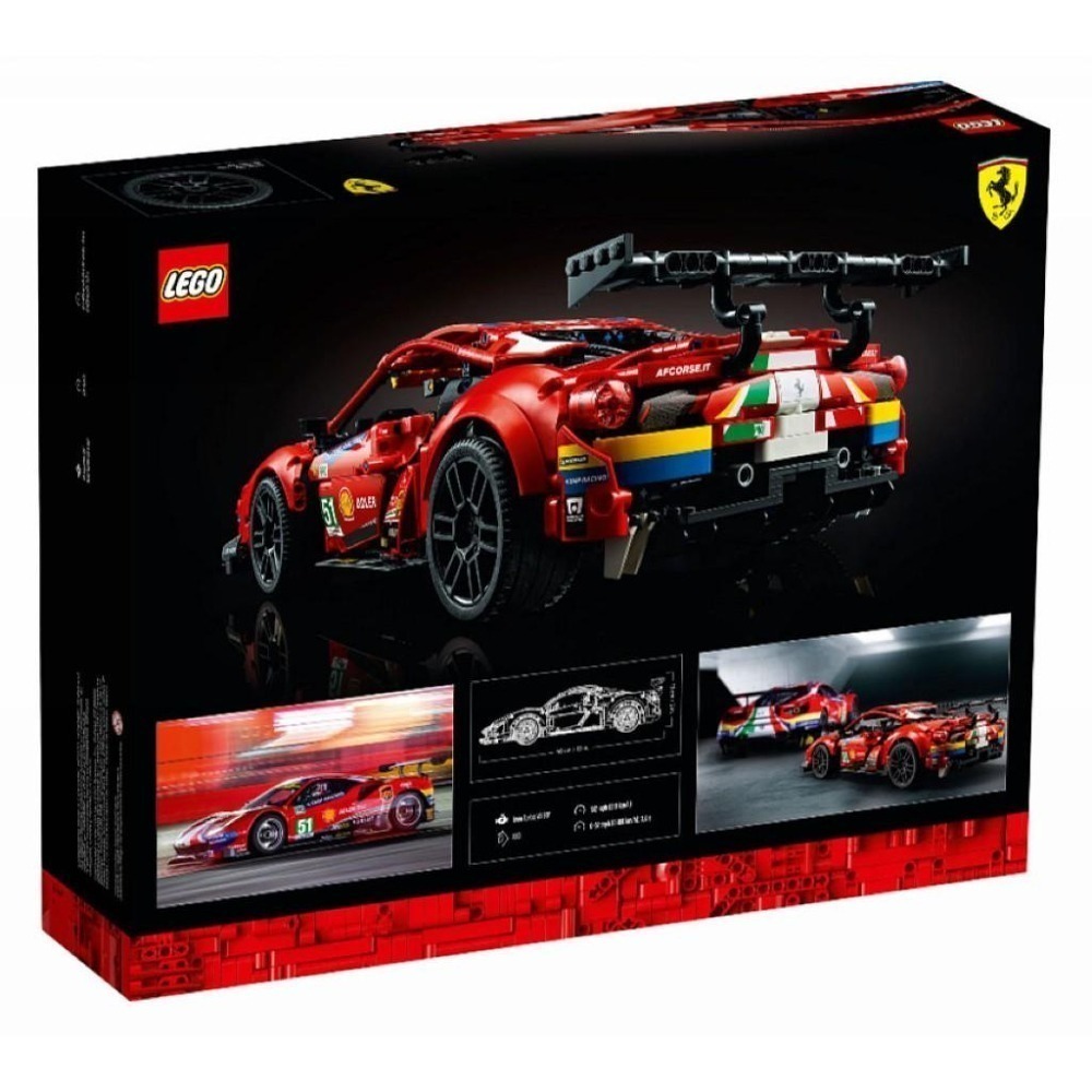 ［想樂］全新 樂高 Lego 42125 Technic 法拉利 賽車 488 GTEAF Corse 51-細節圖2