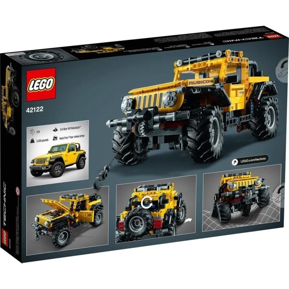 ［想樂］全新 樂高 Lego 42122 Technic Jeep Wrangler-細節圖2