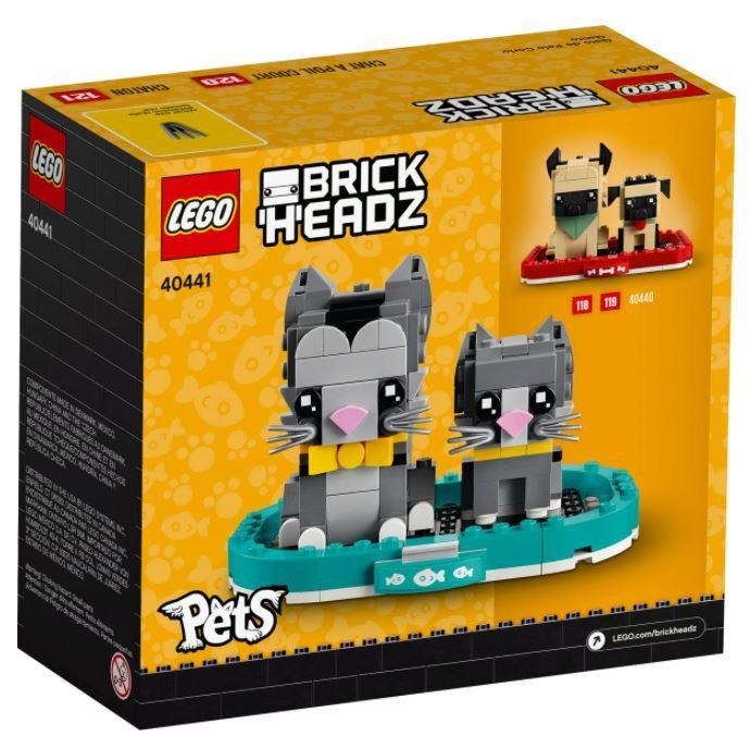 ［想樂］全新 樂高 Lego 40441 Brickheadz 短毛貓 Shorthair Cats-細節圖2