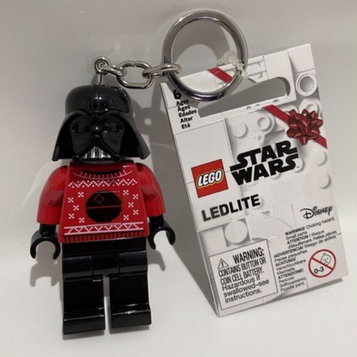 ［想樂］『LED鑰匙圈』全新 樂高 Lego LED LGL KE173 黑武士 聖誕毛衣版 鑰匙圈