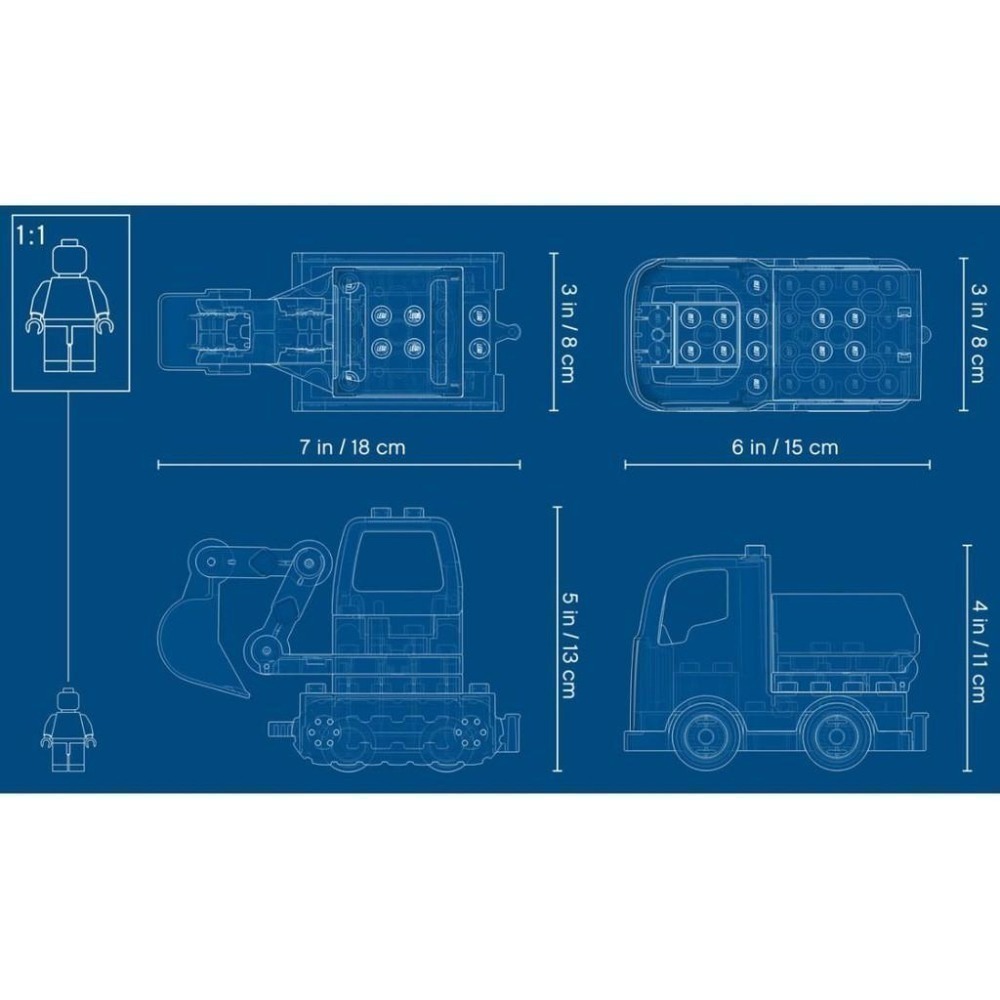 ［想樂］全新 樂高 Lego 10931 Duplo 得寶 卡車 挖土機-細節圖8