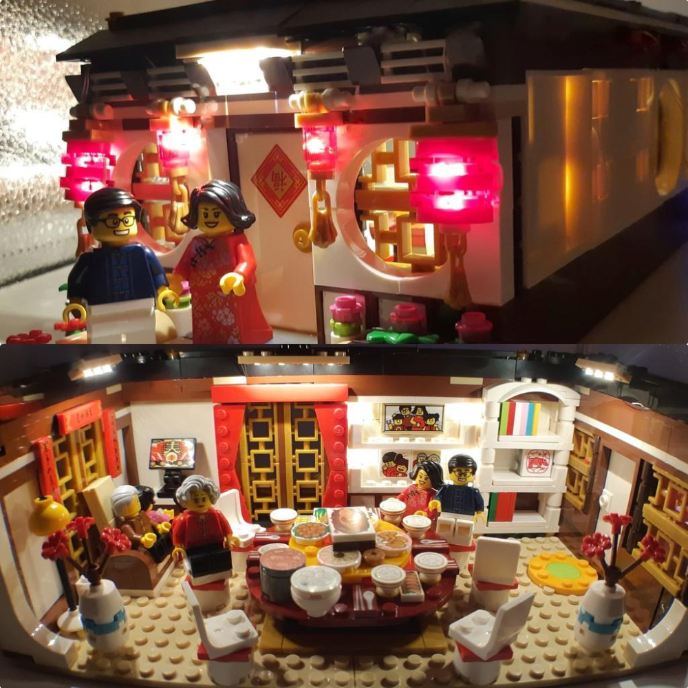 ［想樂］『LED燈組(不含盒組)』 樂高 燈組 Lego Light 80101 年夜飯 (預購)-細節圖2