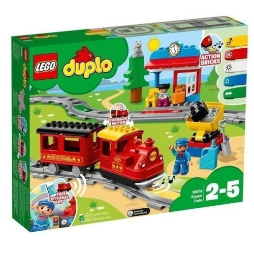 ［想樂］全新 樂高 Lego 10874 DUPLO 德寶 火車 蒸汽列車 電動火車