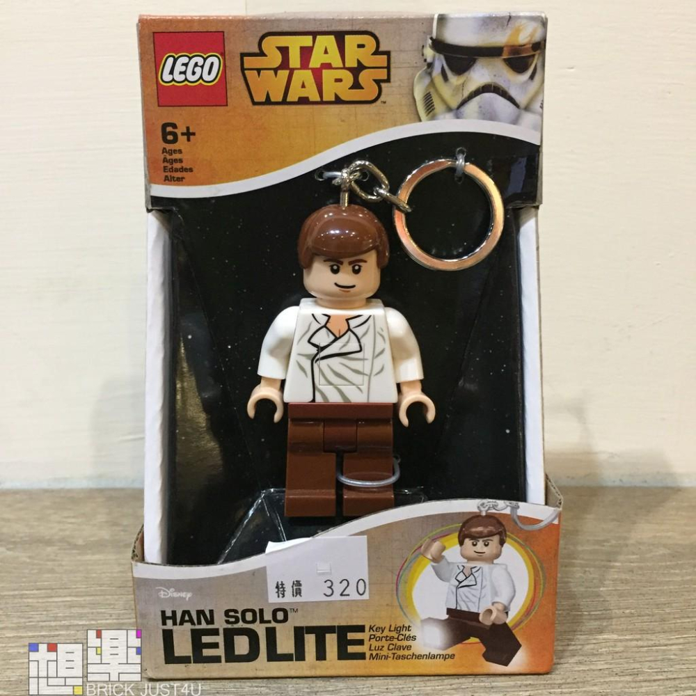 ［想樂］『LED鑰匙圈』全新 樂高 Lego LED LGL KE82 星戰 韓索羅 Han Solo 鑰匙圈-細節圖3