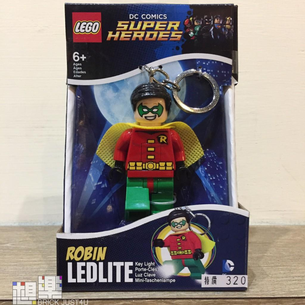［想樂］『LED鑰匙圈』全新 樂高 Lego LED LGL KE61 超級英雄 羅賓 鑰匙圈 Robin-細節圖2