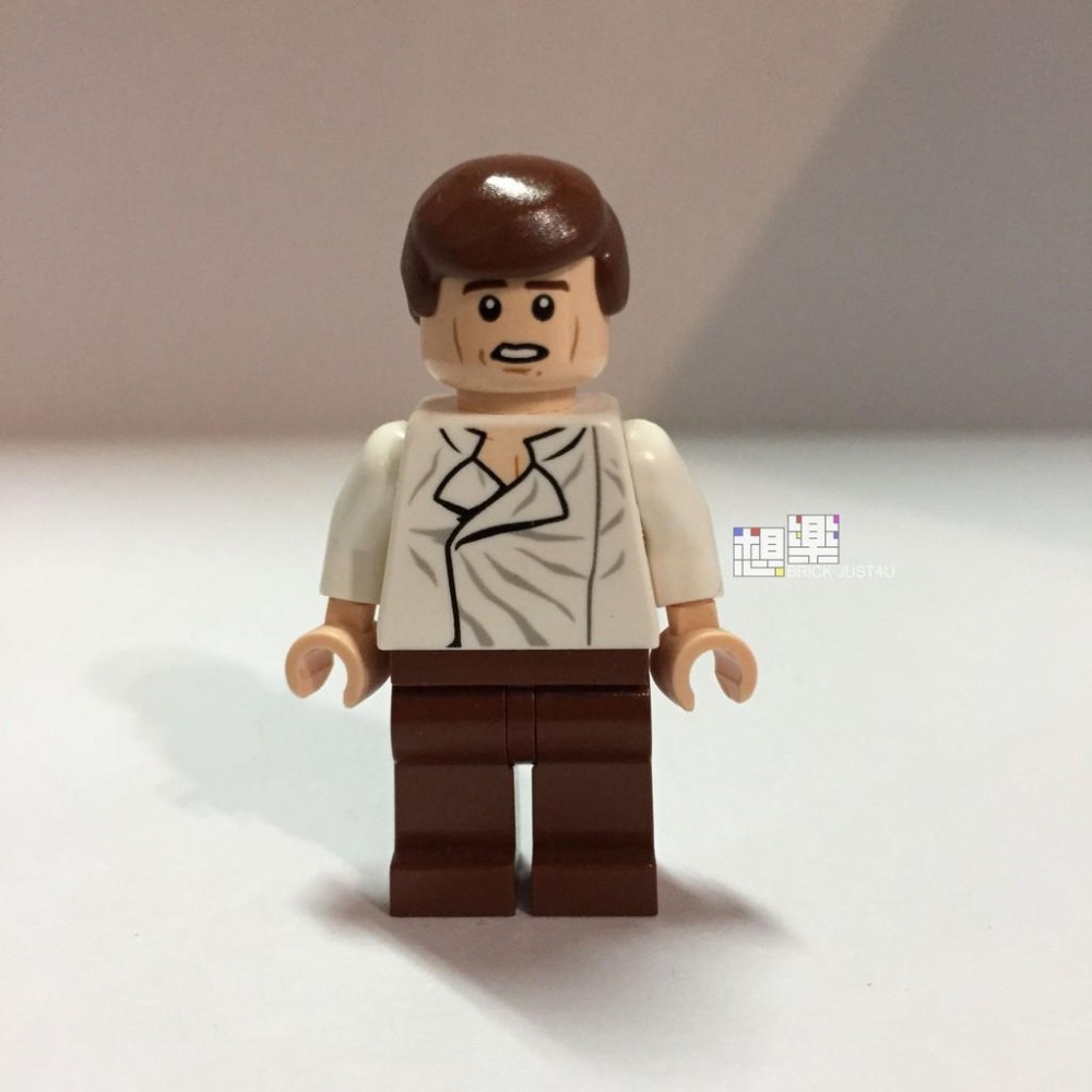 ［想樂］『人偶』全新 樂高 Lego SW612 星戰 Star Wars 韓索羅 Han Solo (75060)-細節圖2