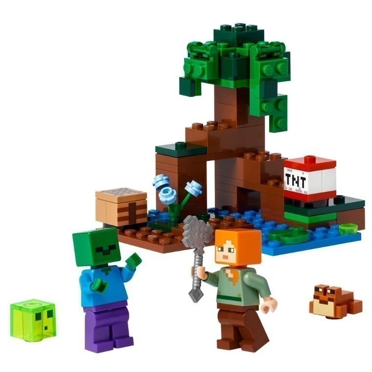 ［想樂］全新 樂高 LEGO 21240 Minecraft 創世神 危險沼澤探險-細節圖3