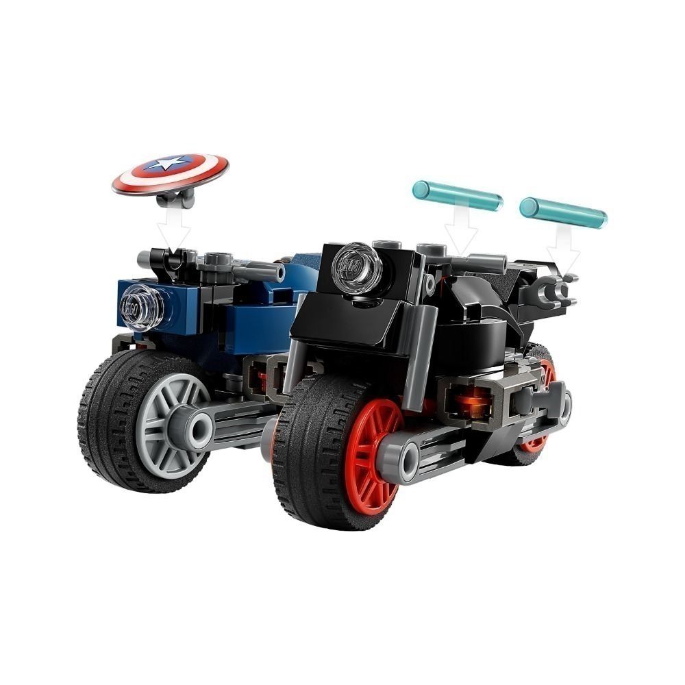 ［想樂］全新 樂高 LEGO 76260 Super Heroes Marvel 漫威 美國隊長與黑寡婦摩托車-細節圖5