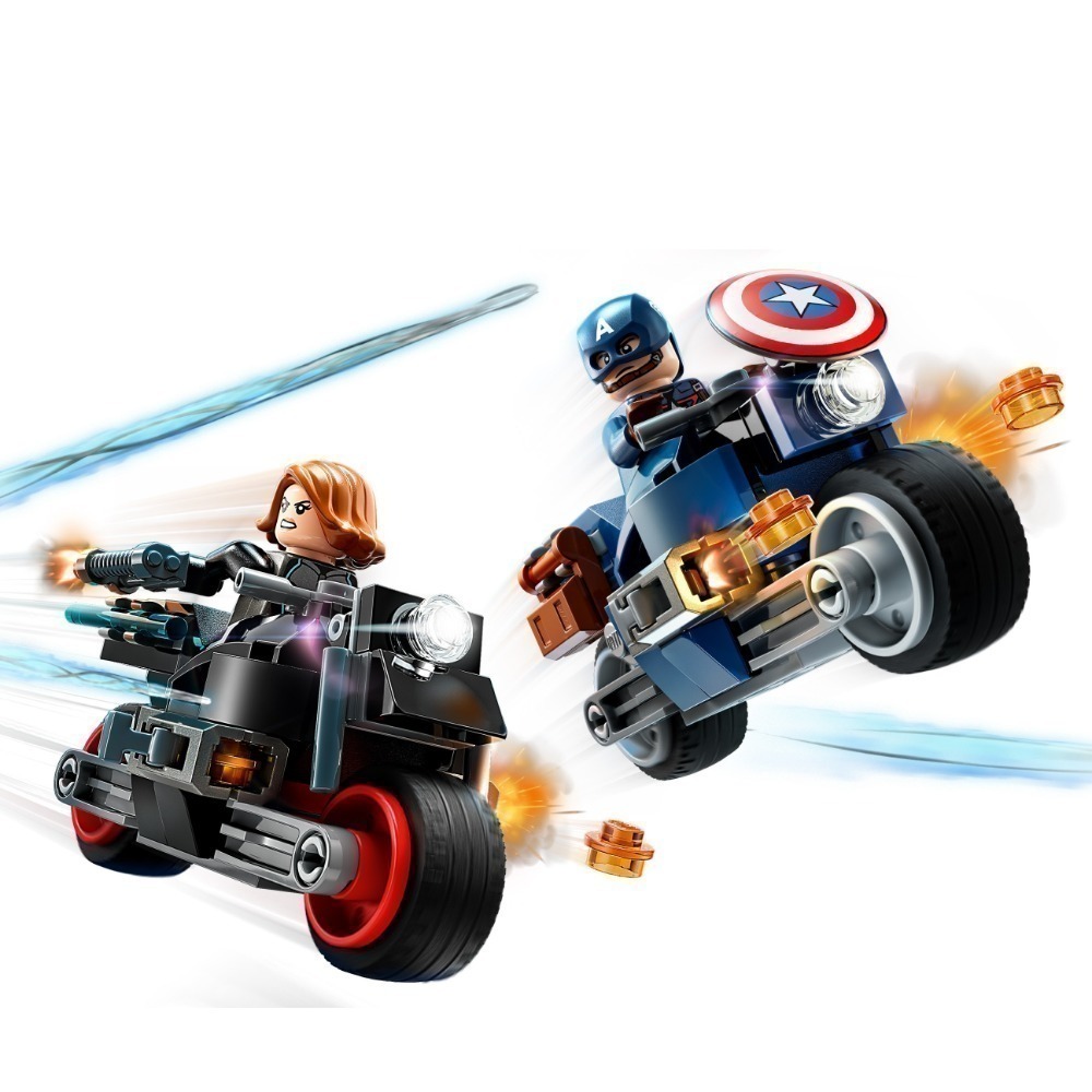 ［想樂］全新 樂高 LEGO 76260 Super Heroes Marvel 漫威 美國隊長與黑寡婦摩托車-細節圖6
