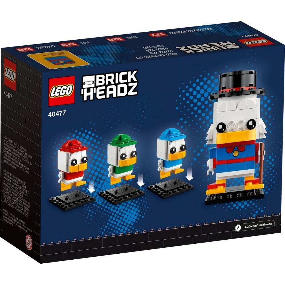 ［想樂］全新 樂高 Lego 40477 Brickheadz 迪士尼 史高治叔叔 唐老鴨-細節圖2