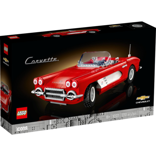［想樂］全新 樂高 Lego 10321 icons 雪佛蘭科爾維特 Corvette (盒損)