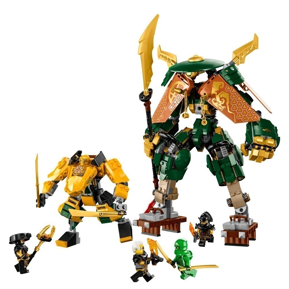 ［想樂］全新 樂高 LEGO 71794 Ninjago 忍者 勞埃德與亞林的忍者小隊機械人-細節圖3