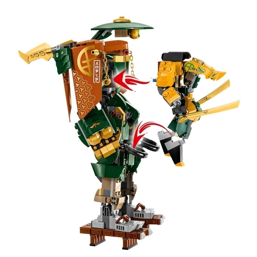 ［想樂］全新 樂高 LEGO 71794 Ninjago 忍者 勞埃德與亞林的忍者小隊機械人-細節圖4
