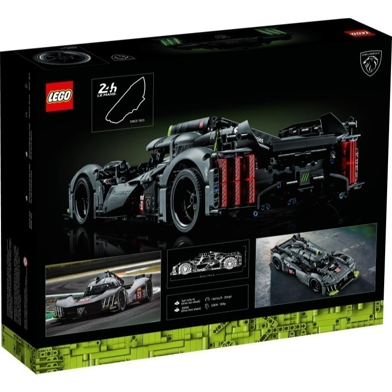 ［想樂］全新 樂高 LEGO 42156 Technic 科技 PEUGEOT 9X8 利曼24小時耐力賽 混合動力-細節圖2