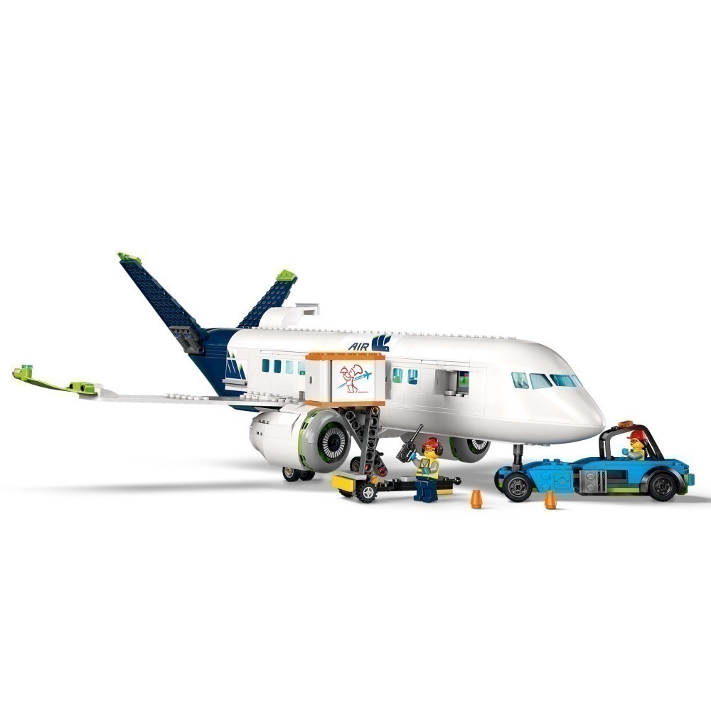 ［想樂］全新 樂高 LEGO 60367 City 城市 客機 飛機 (盒損)-細節圖4