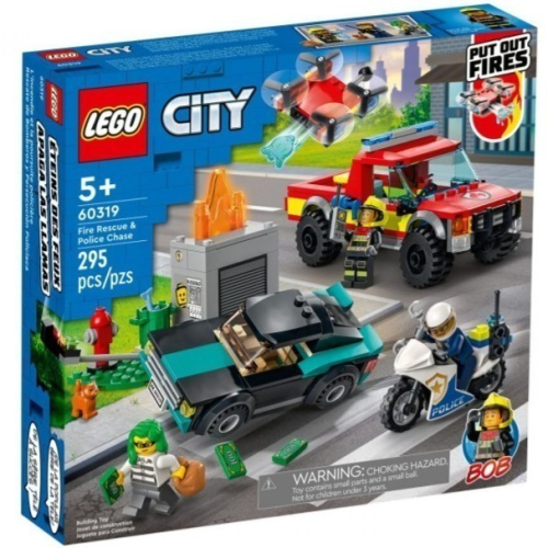 ［想樂］全新 樂高 Lego 60319 City 城市 消防救援和警察追捕行動