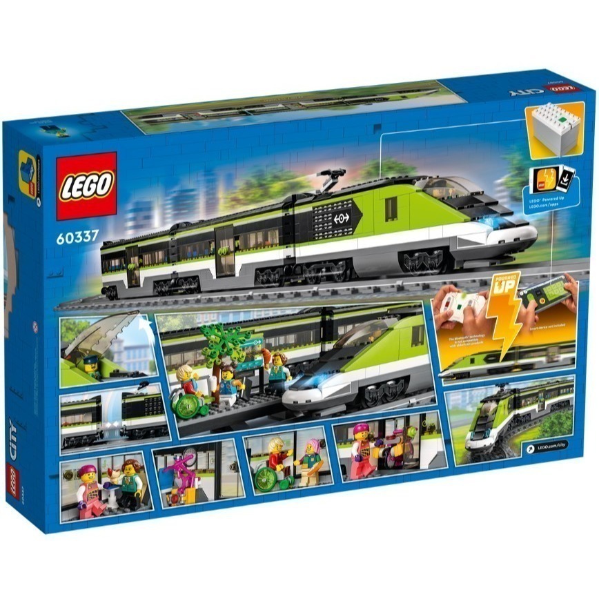 ［想樂］全新 樂高 Lego 60337 CITY 城市 特快客運列車 火車 (盒損)-細節圖2
